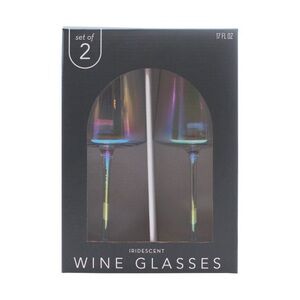 Iridescent Wine Glasses Set of 2
